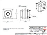 Polypropylene Bolted Tank Fitting Drawings